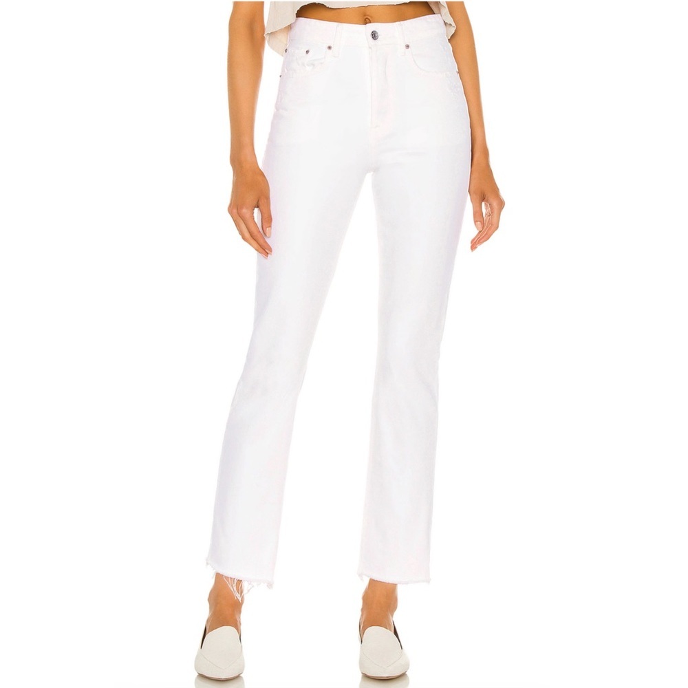 GRLFRND Women's White Jeans